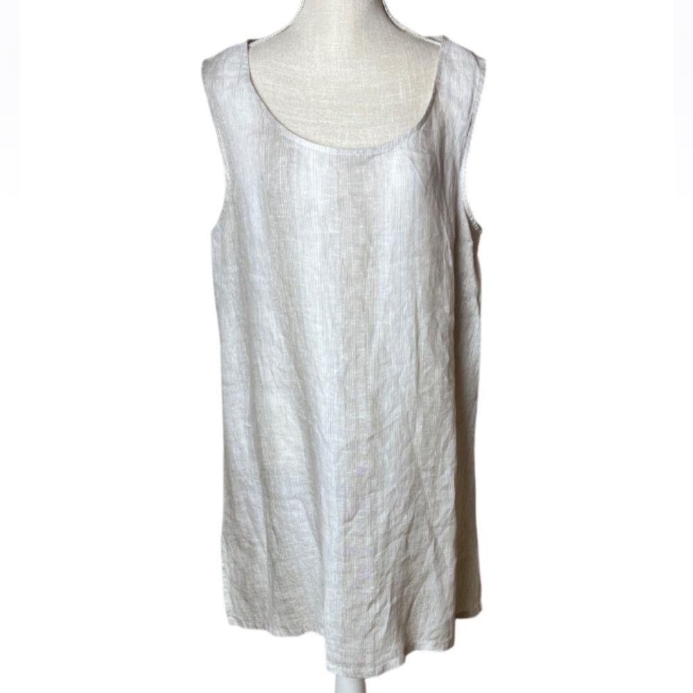 Chalet et céci 100% Linen Tunic Top - XL
